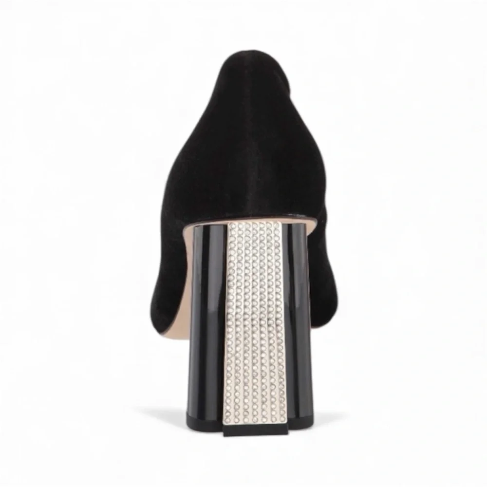 NIB Kate Spade Sybil Black Velvet Heels Size 9.5m